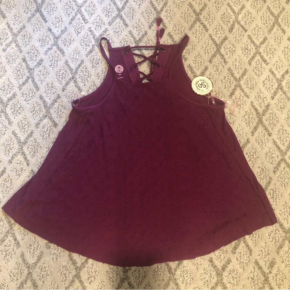 SO Magenta Junior Knit Top Small